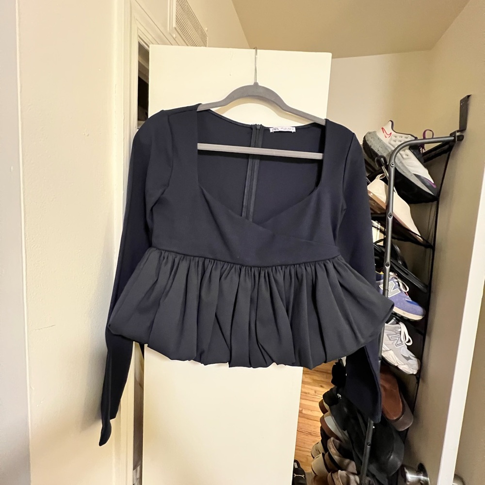 Zara ruched top